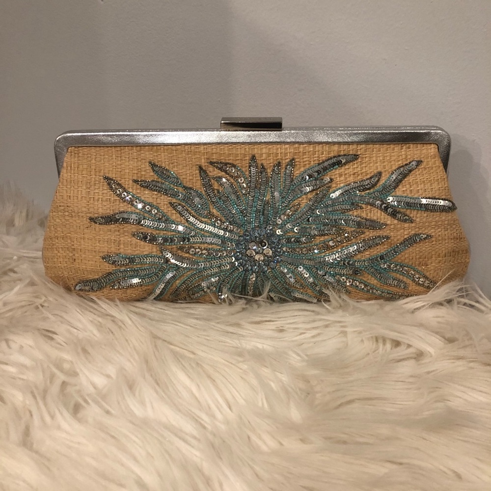 Tiffany’s straw clutch /// RESERVED///